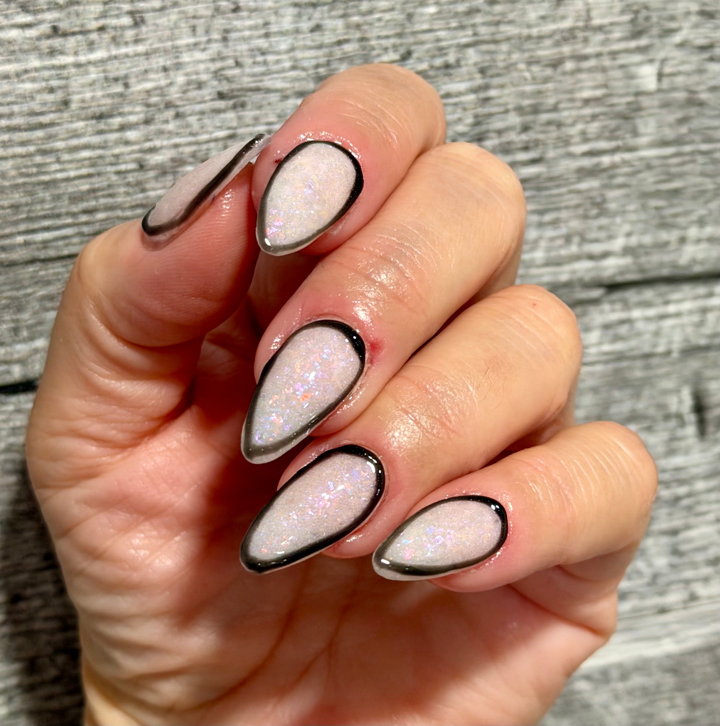 Milky Opal Dip Powder