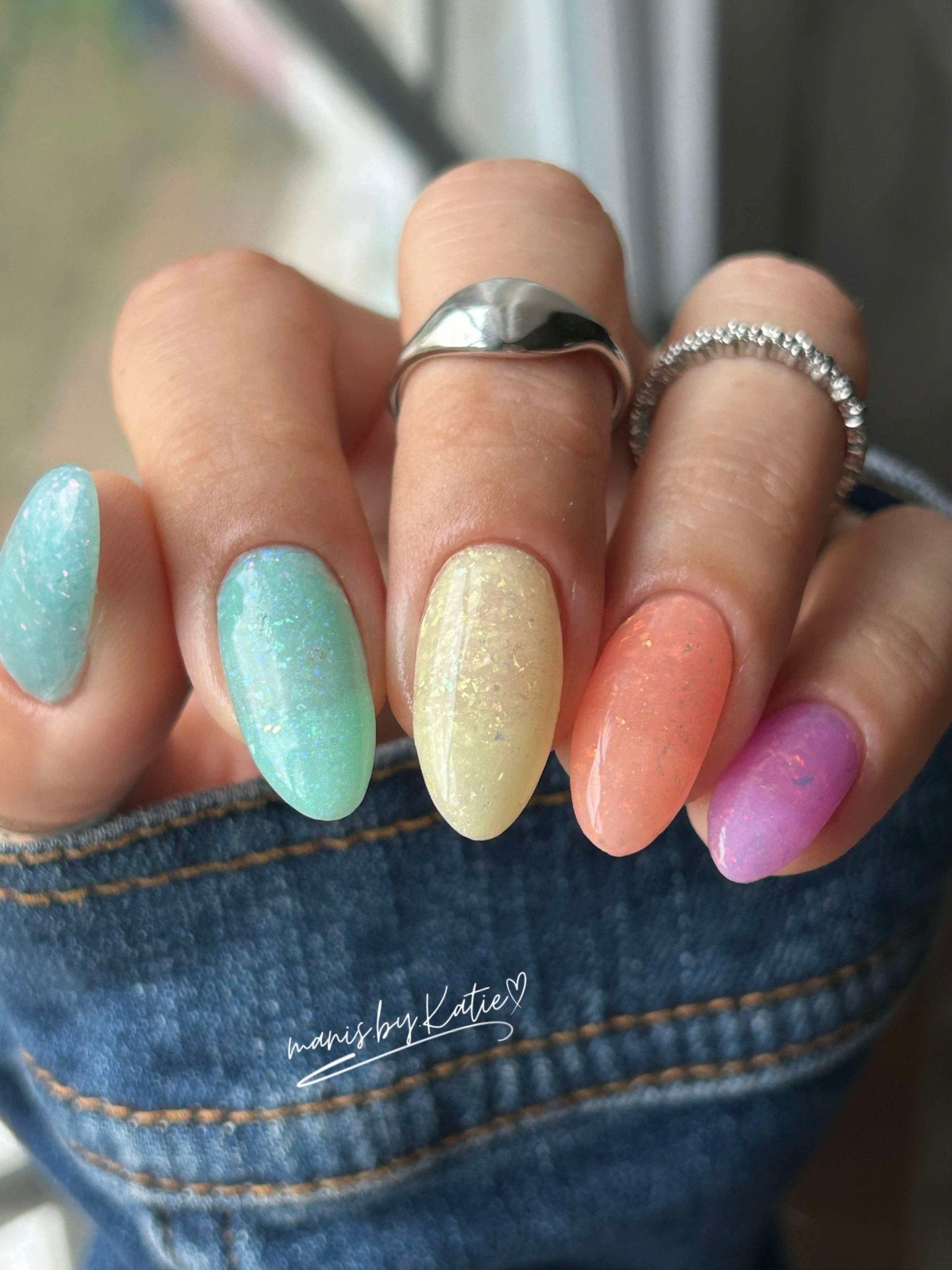 Aqua Opal Sea Glass - Dip Powder - Double Dipp'd Dip Powder