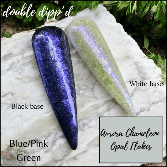 Aurora Chameleon Opal Flakes - Double Dipp'd Dip Powder