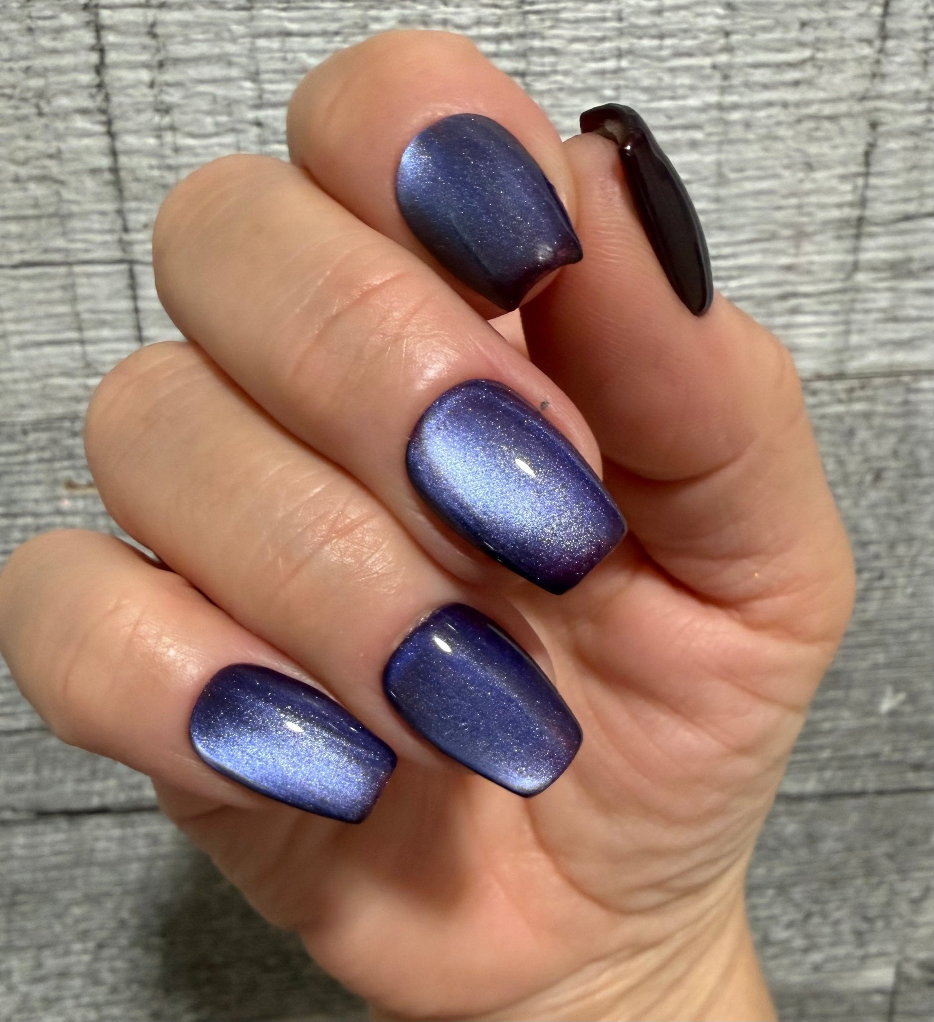 Blue Velvet Cat Eye Gel Polish - Gel Polish - Double Dipp'd Dip Powder
