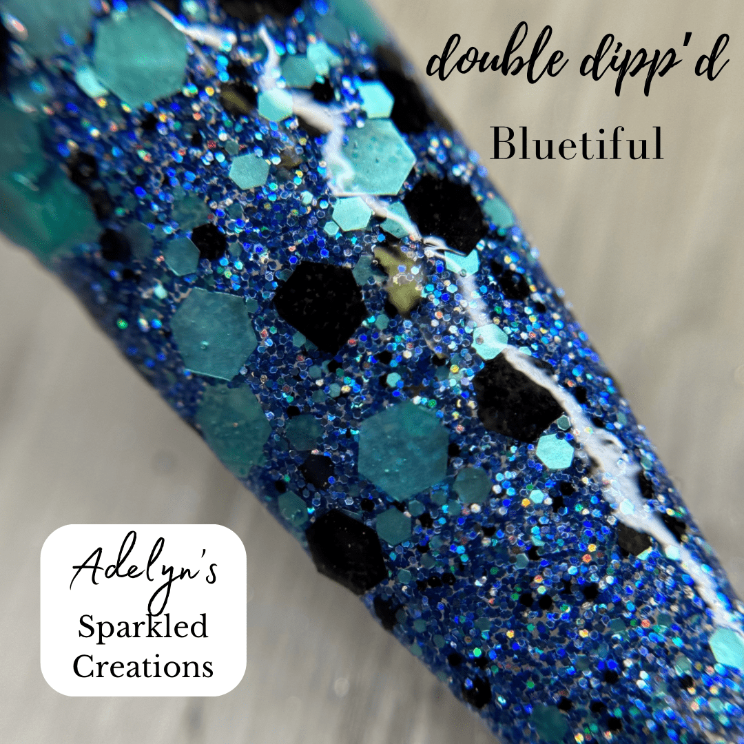 Bluetiful - Adelyn's Sparkled Creations - Double Dipp'd Dip Powder