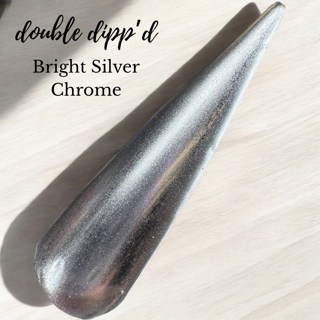 Bright Silver Chrome - Chrome - Double Dipp'd Dip Powder