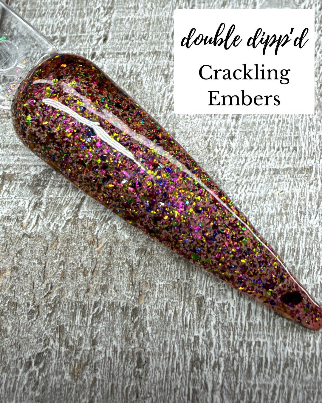 Crackling Embers Dip Powder - Dip Powder - Double Dipp'd Dip Powder