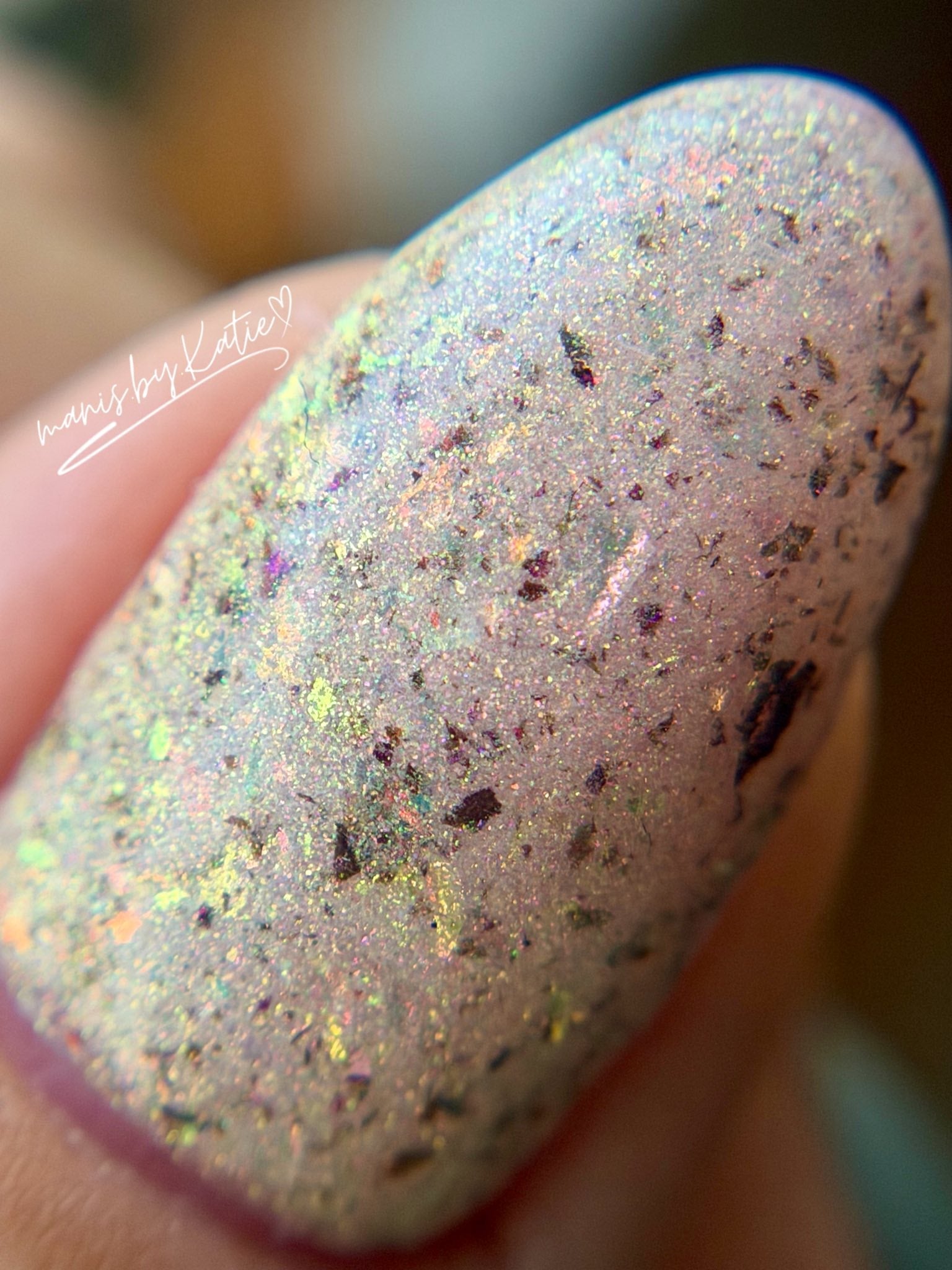 Custom Mix (Milky with Flakes) - Dip Powder - Double Dipp'd Dip Powder