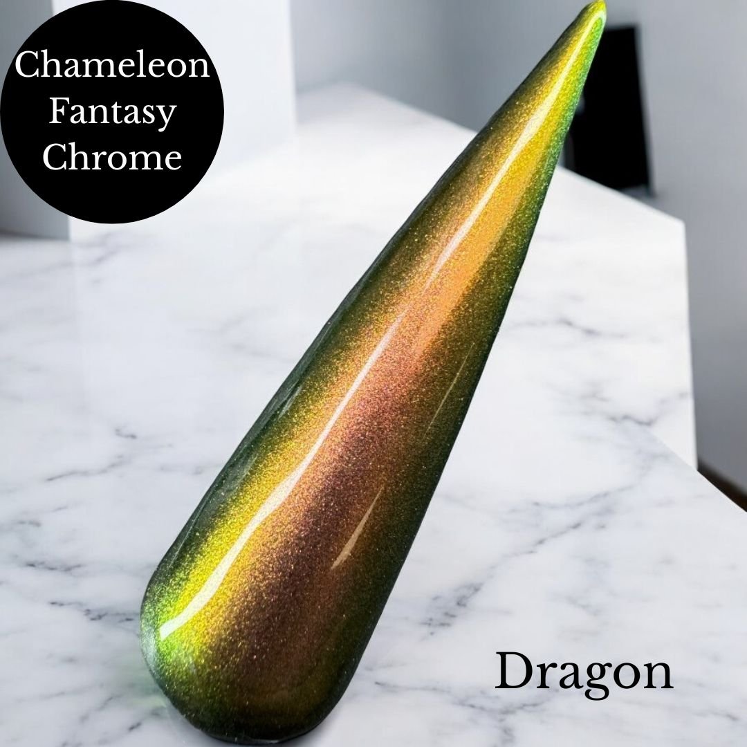 Dragon Chameleon Fantasy Chrome - Chrome - Double Dipp'd Dip Powder