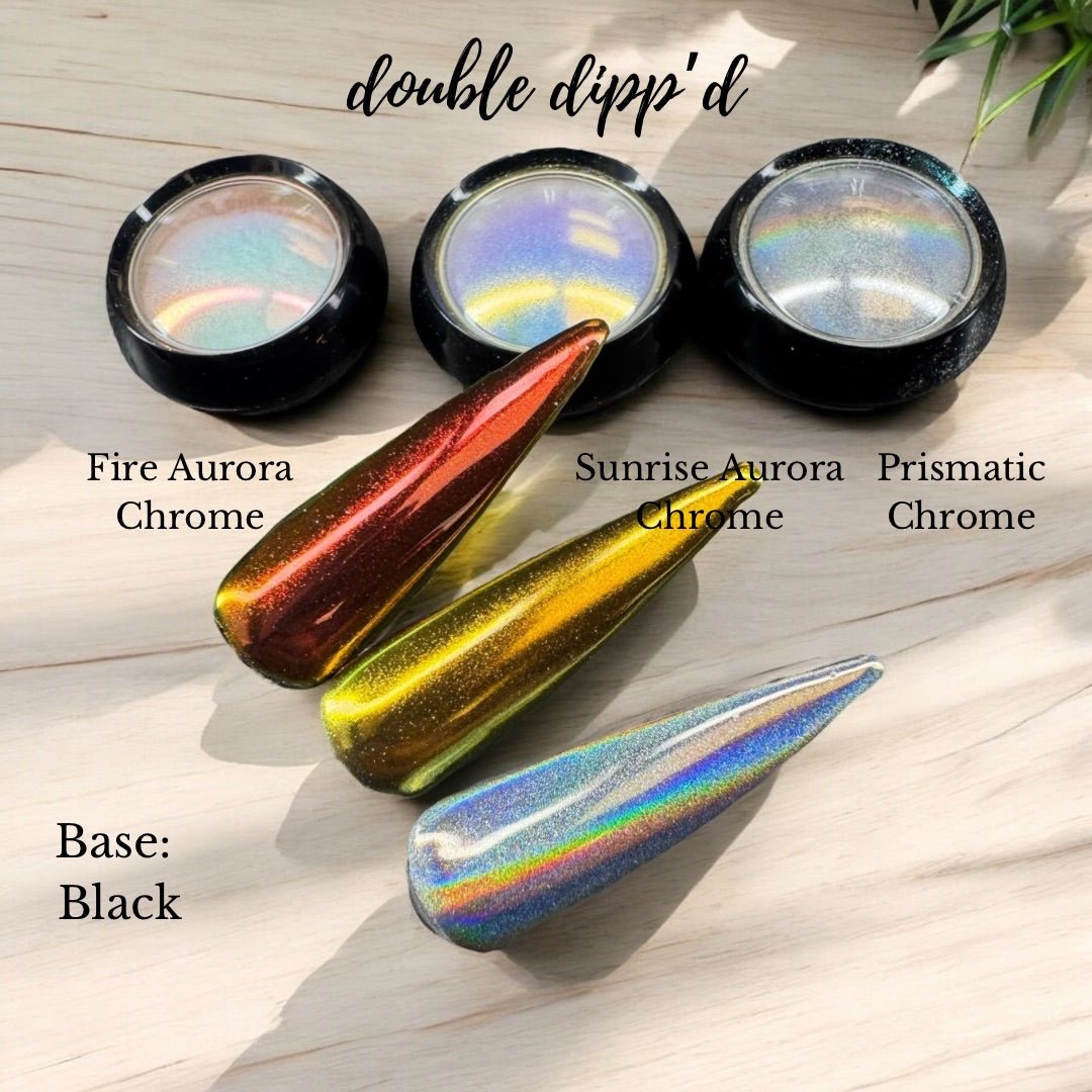 Fire Aurora Chrome - Chrome - Double Dipp'd Dip Powder