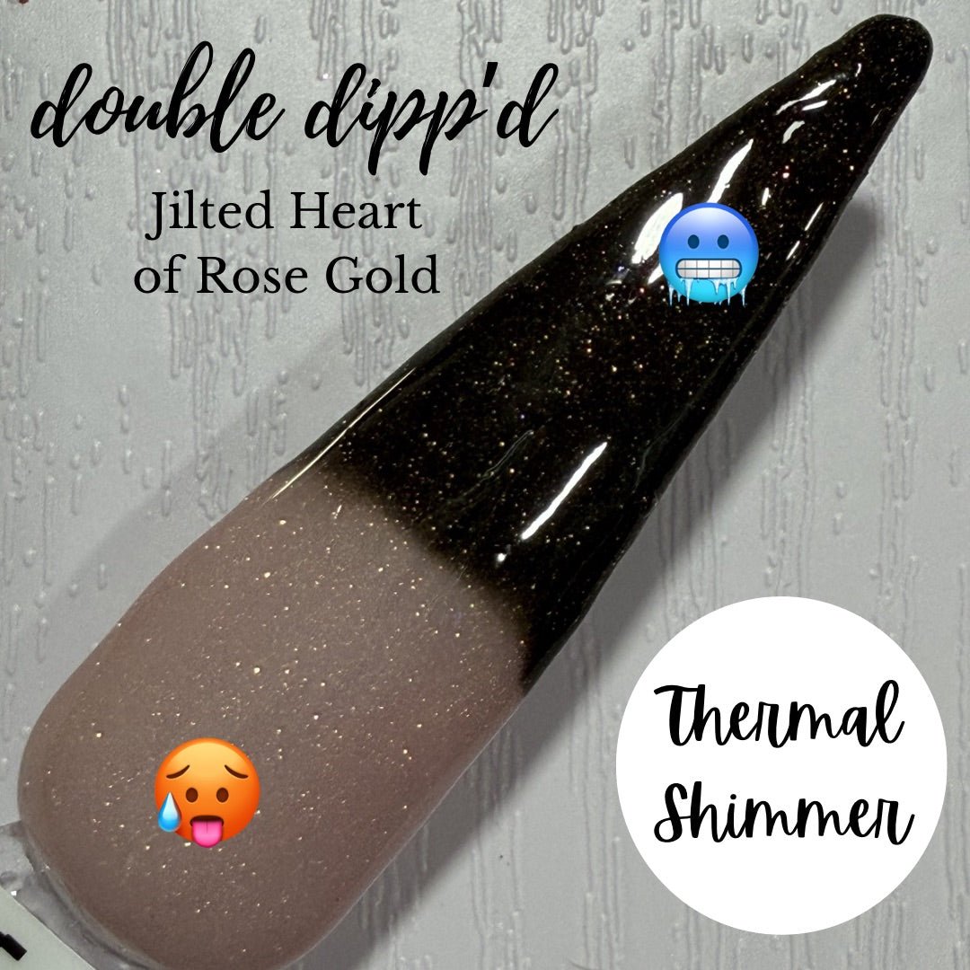 Jilted Heart of Rose Gold Dip Powder - Dip Powder - Double Dipp'd Dip Powder