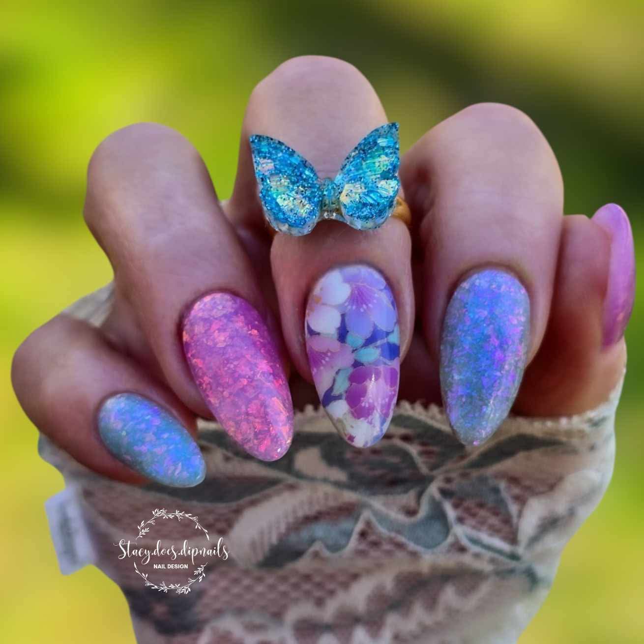 Lavender Opal Sea Glass - Dip Powder - Double Dipp'd Dip Powder