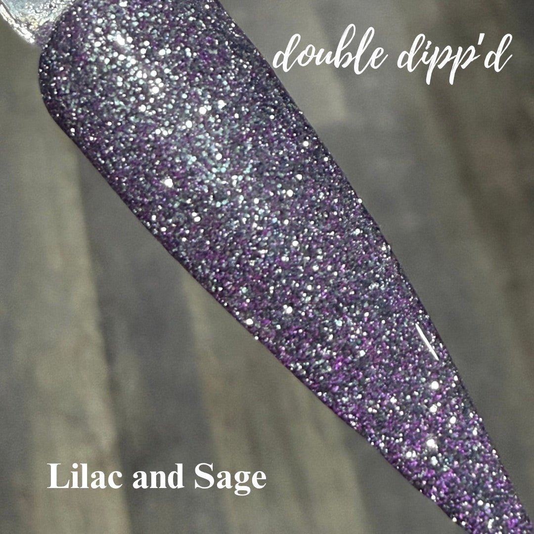 Lilac and Sage Dip Powder - Dip Powder - Double Dipp'd Dip Powder