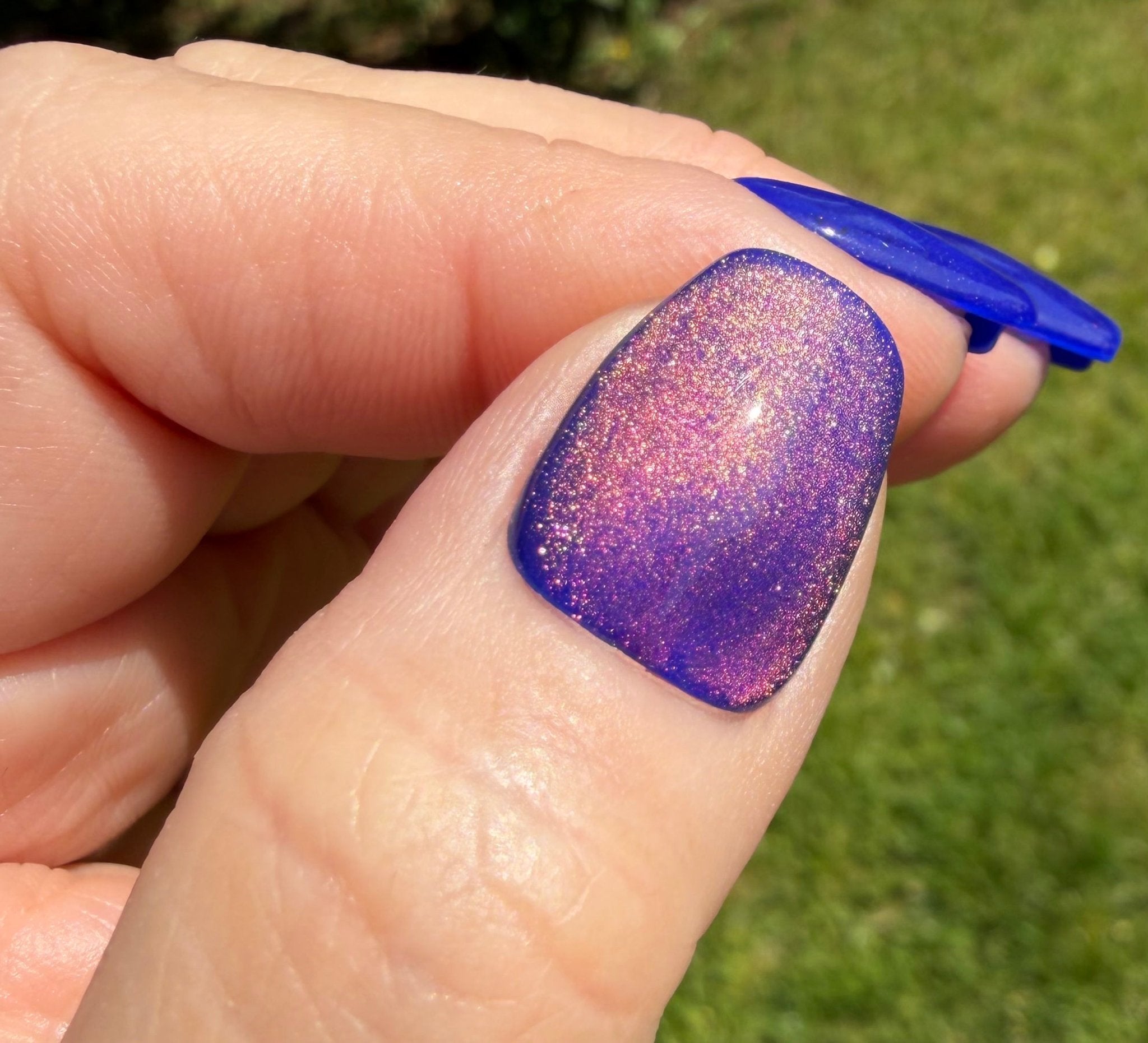 Midnight Plum Cat Eye Gel Polish - Gel Polish - Double Dipp'd Dip Powder