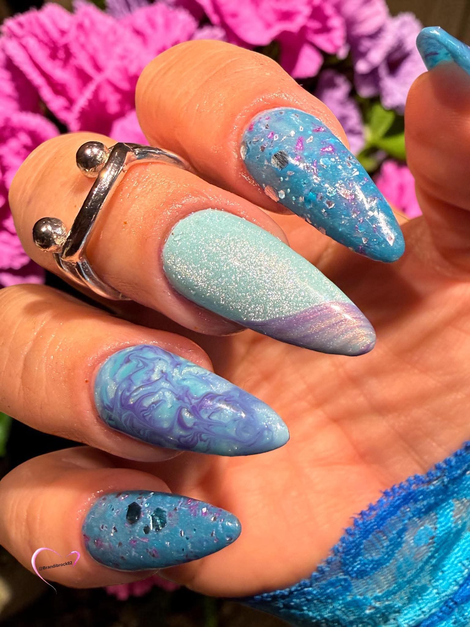 Monthly Muse 4/26 - Can You Teal it's Pink Dip Powder - Dip Powder - Double Dipp'd Dip Powder
