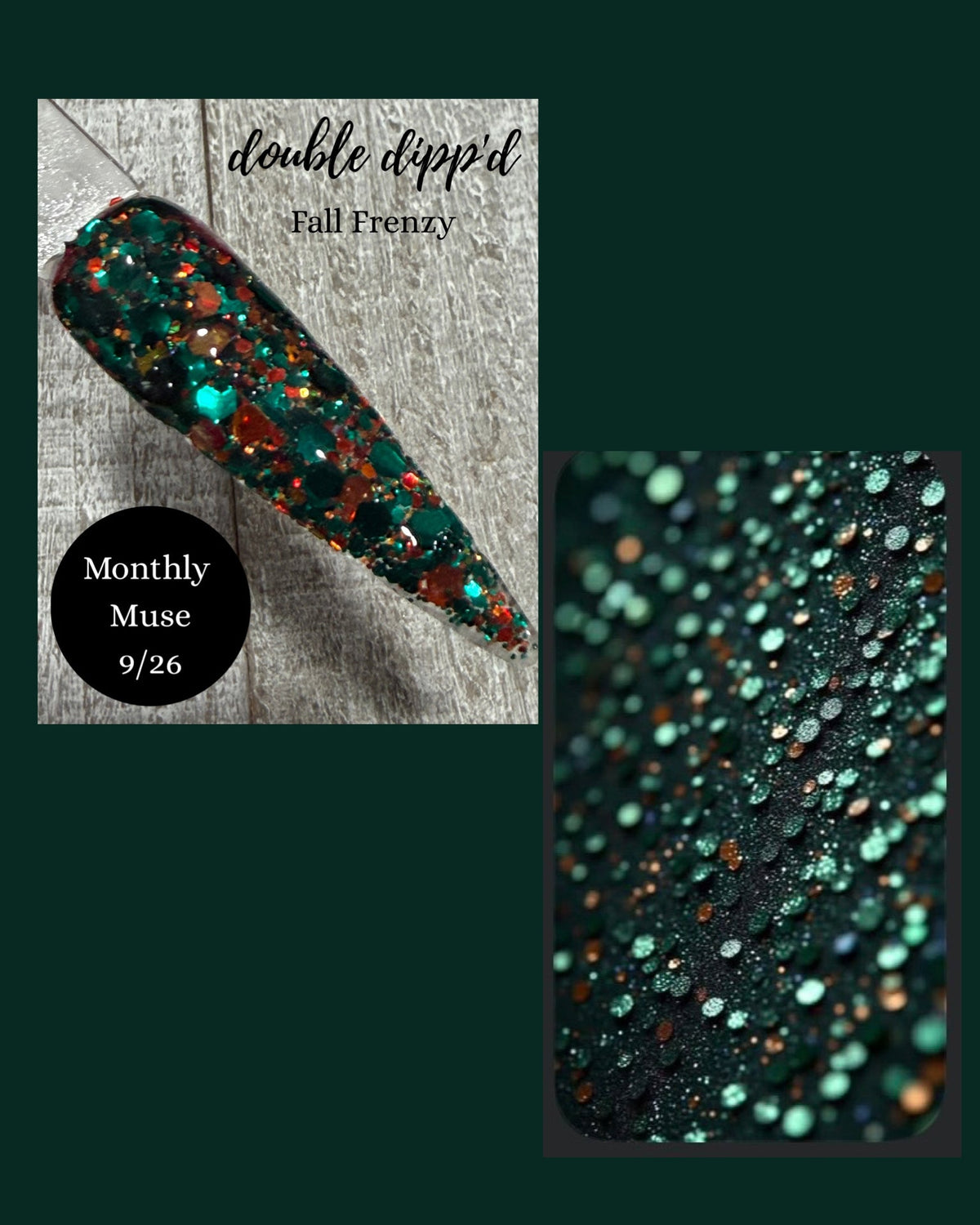 Monthly Muse 9/26 - Fall Frenzy Dip Powder - Dip Powder - Double Dipp'd Dip Powder
