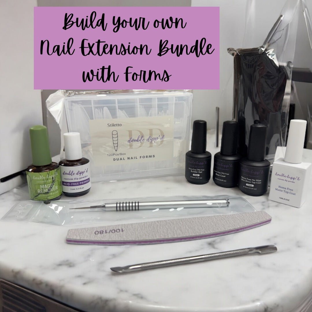 Nail Extension Bundle (Forms) - Double Dipp'd Dip Powder