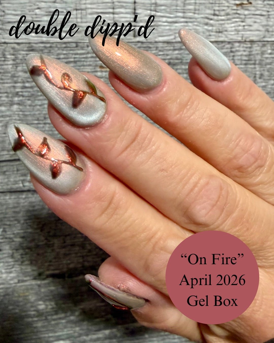 On Fire Aurora Cat Eye Gel Polish - Gel Polish - Double Dipp'd Dip Powder