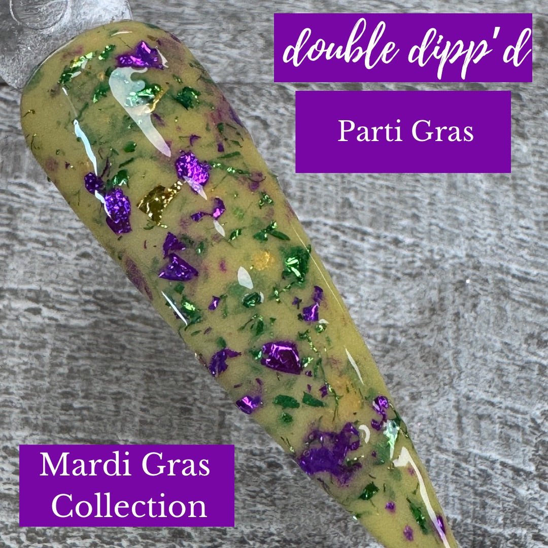 Parti Gras Nail Dip Powder - Dip Powder - Double Dipp'd Dip Powder