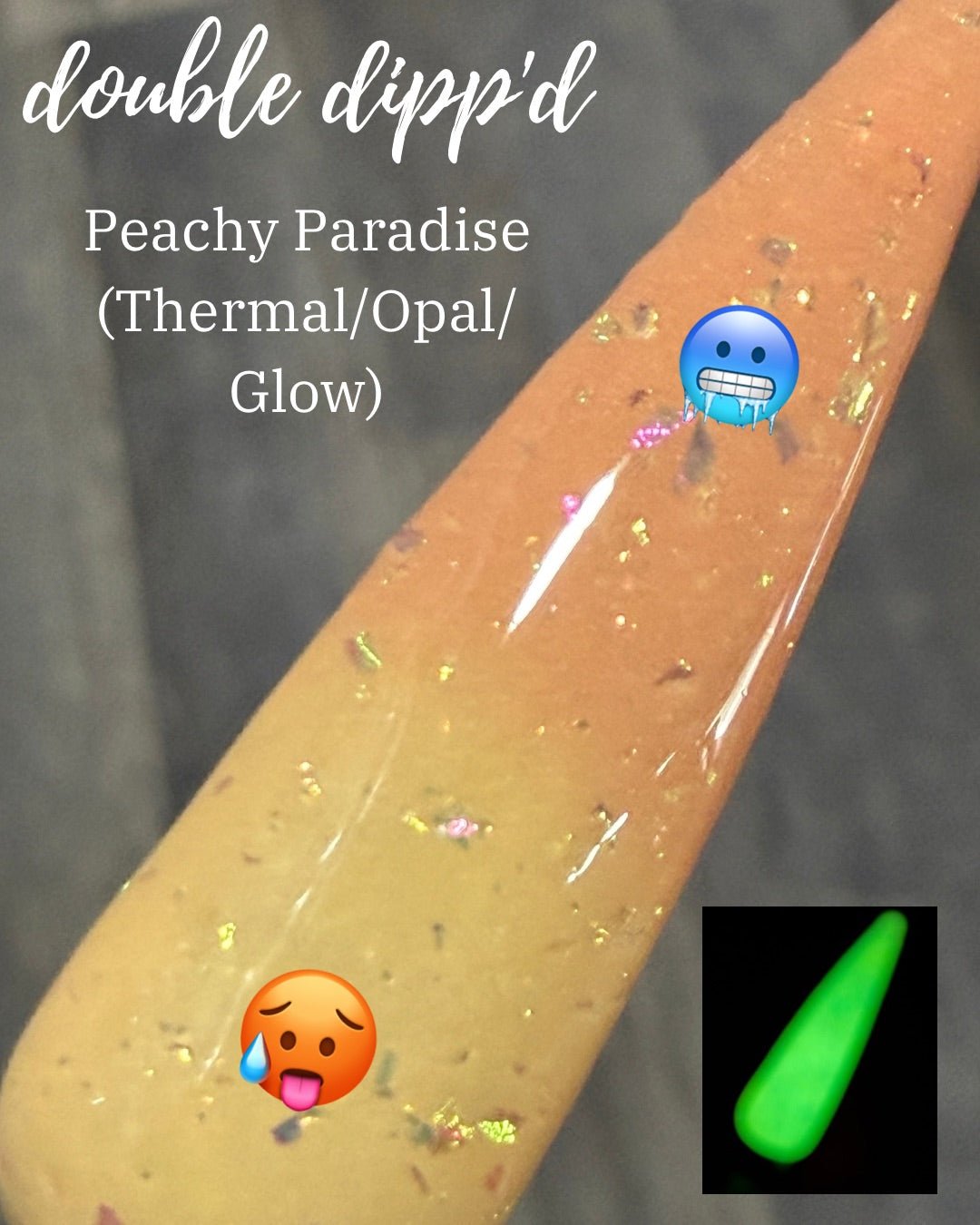 Peachy Paradise Dip Powder - Dip Powder - Double Dipp'd Dip Powder