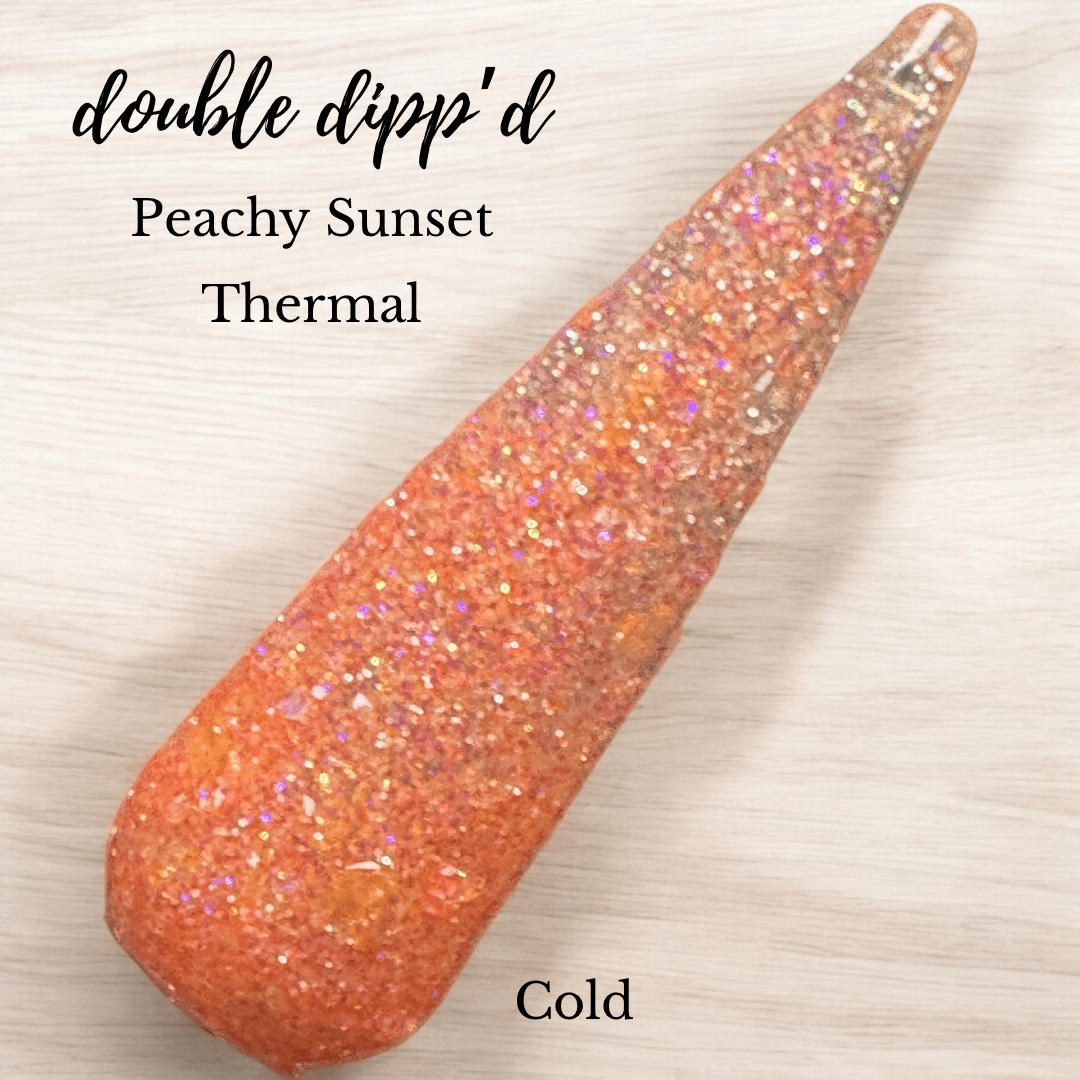 Peachy Sunset - Closeout - Double Dipp'd Dip Powder
