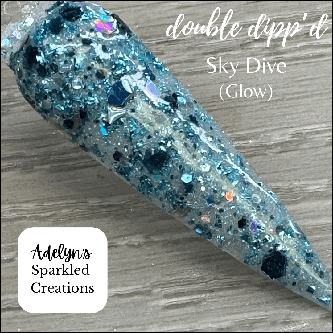 Sky Dive - Adelyn's Sparkled Creations - Double Dipp'd Dip Powder