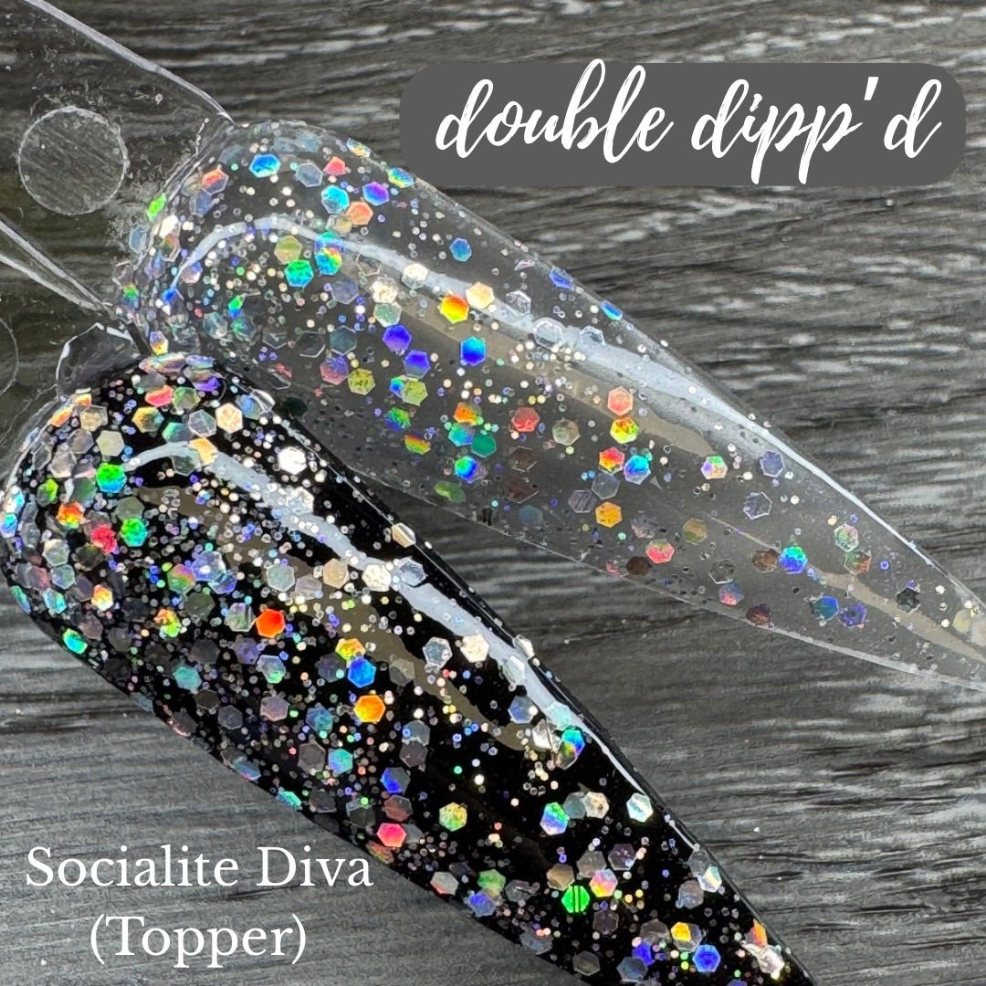 Socialite DIva Topper Dip Powder - Dip Powder - Double Dipp'd Dip Powder