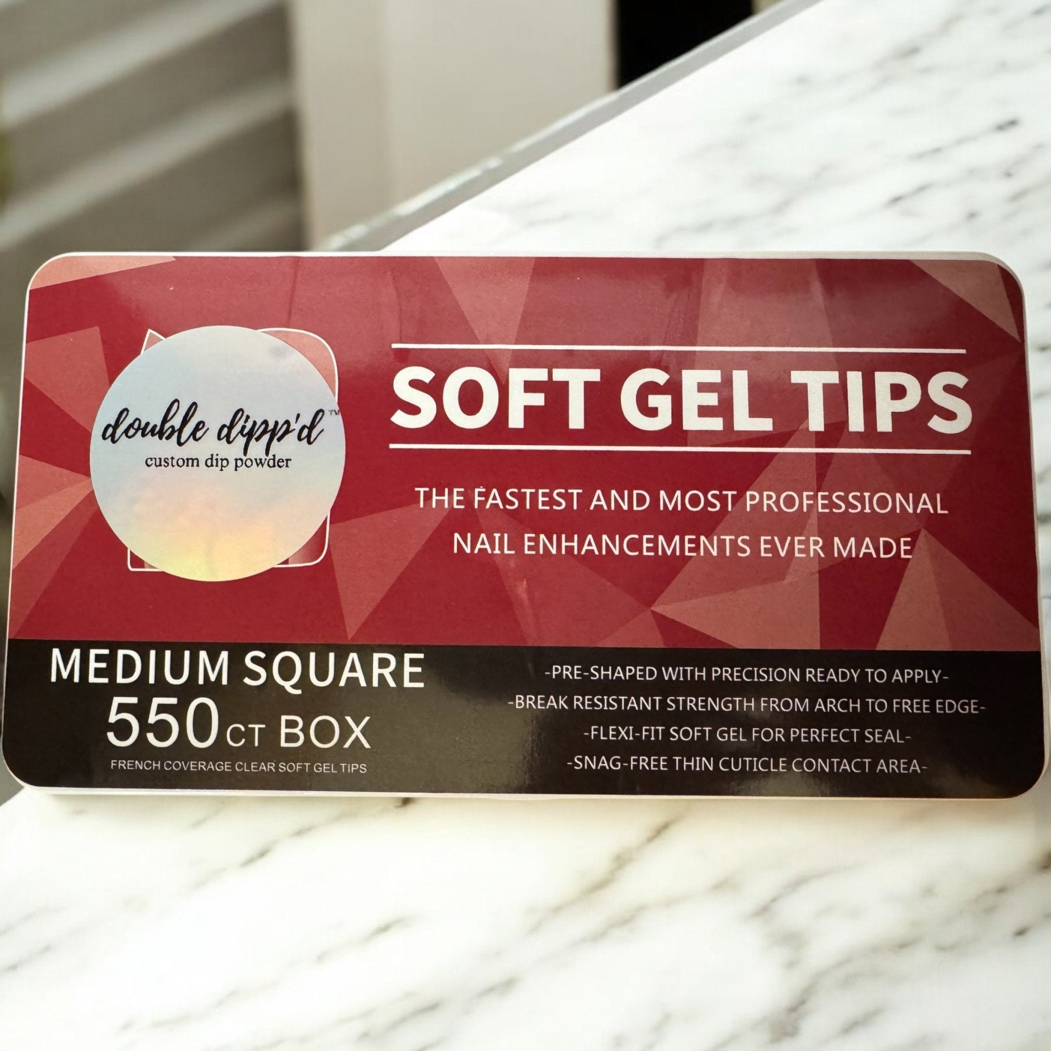 Soft Gel Nail Tips - Double Dipp'd Dip Powder