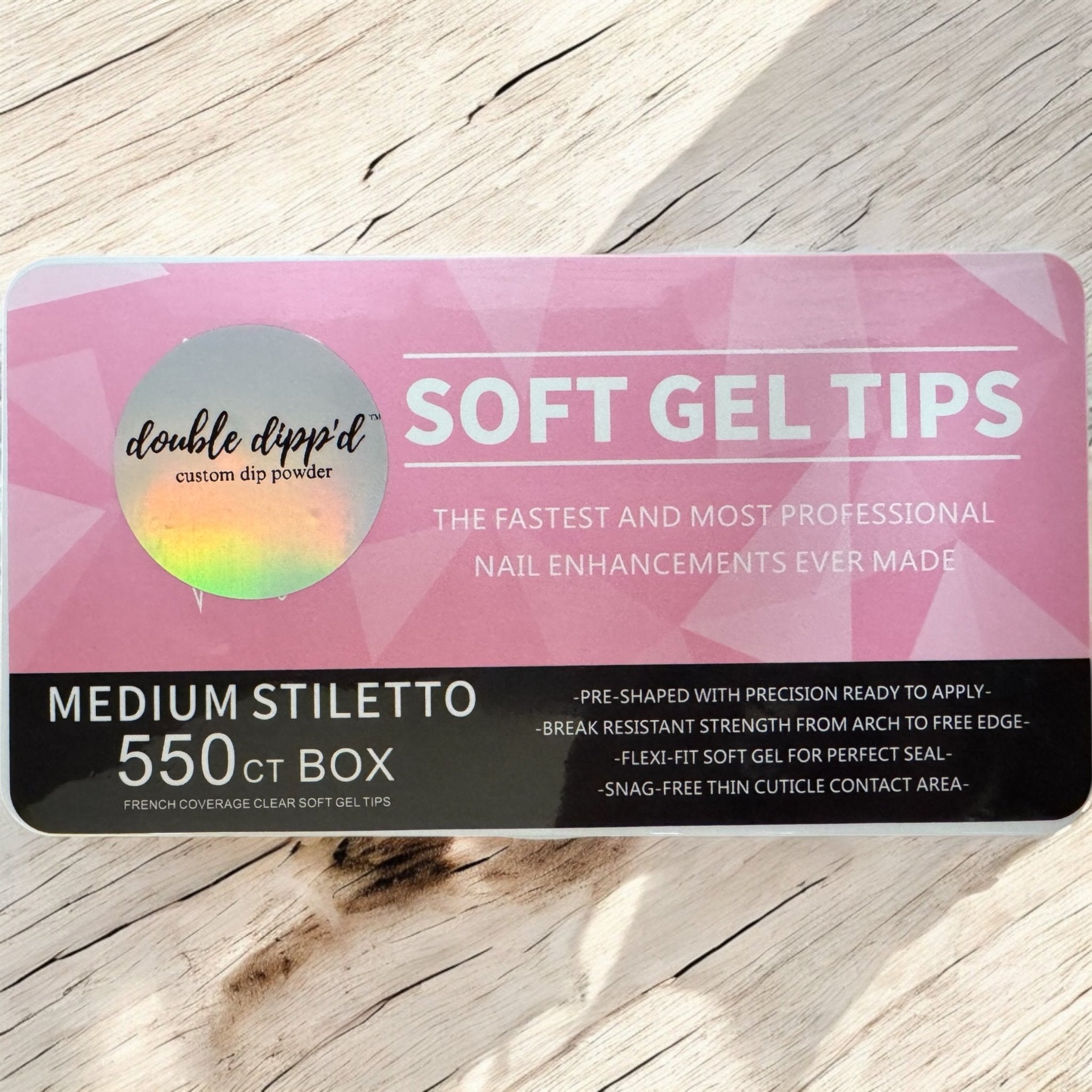 Soft Gel Nail Tips - Double Dipp'd Dip Powder