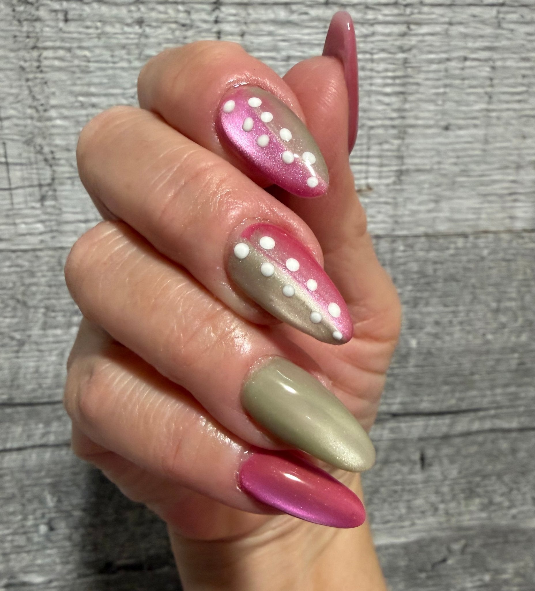 Soft Sage Cat Eye Gel Polish - Gel Polish - Double Dipp'd Dip Powder