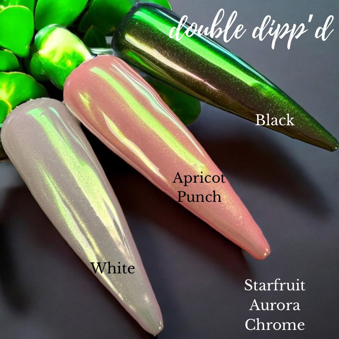 Starfruit Aurora Chrome - Chrome - Double Dipp'd Dip Powder