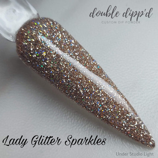 Lady Glitter Sparkles - Dip Powder - Double Dipp'd Dip Powder