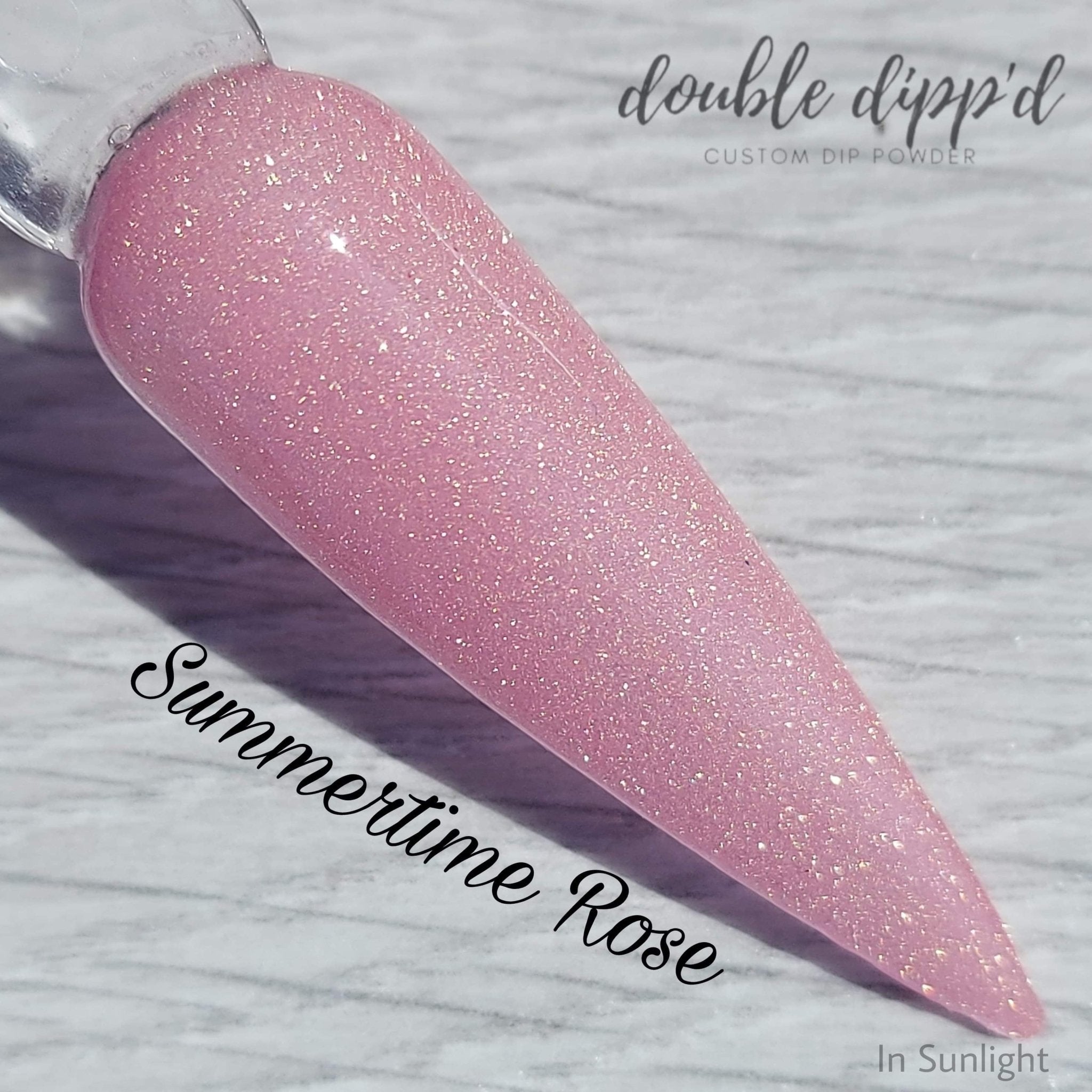 Summertime Rose - Double Dipp'd Dip Powder