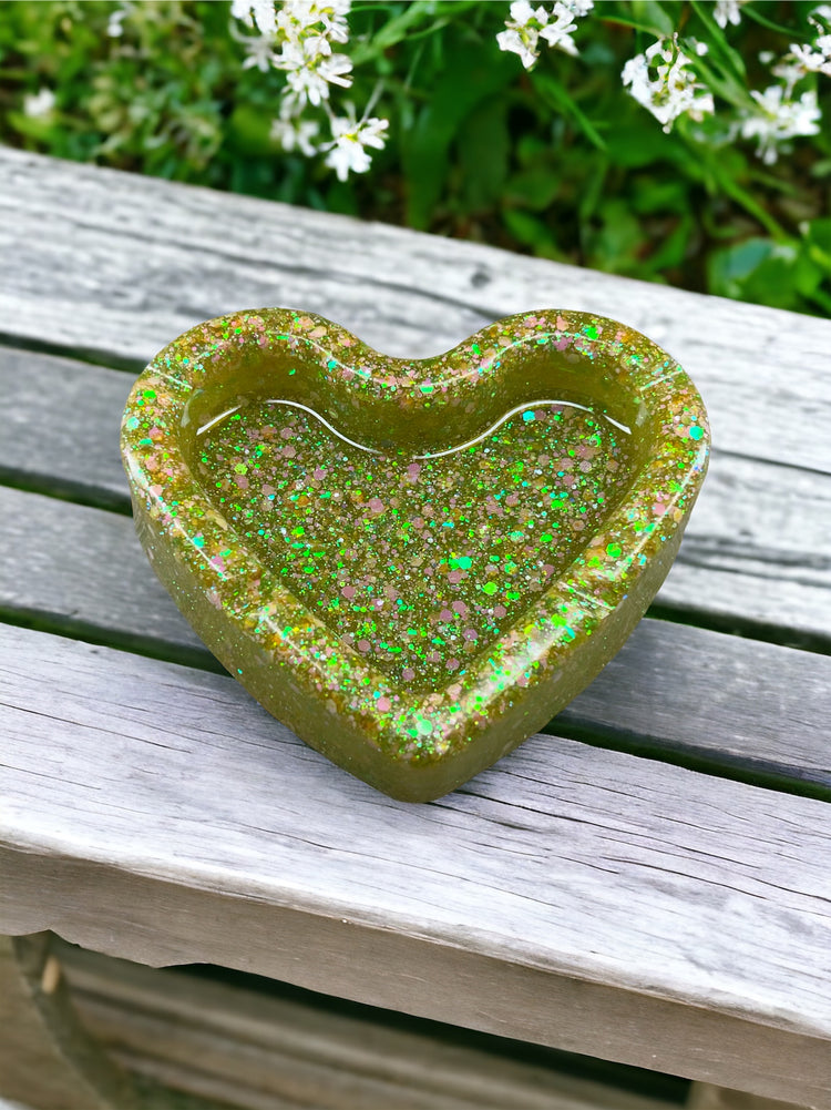 Heart Ashtray/Tool Rest Resin Pieces