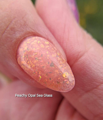 Peachy Opal Sea Glass