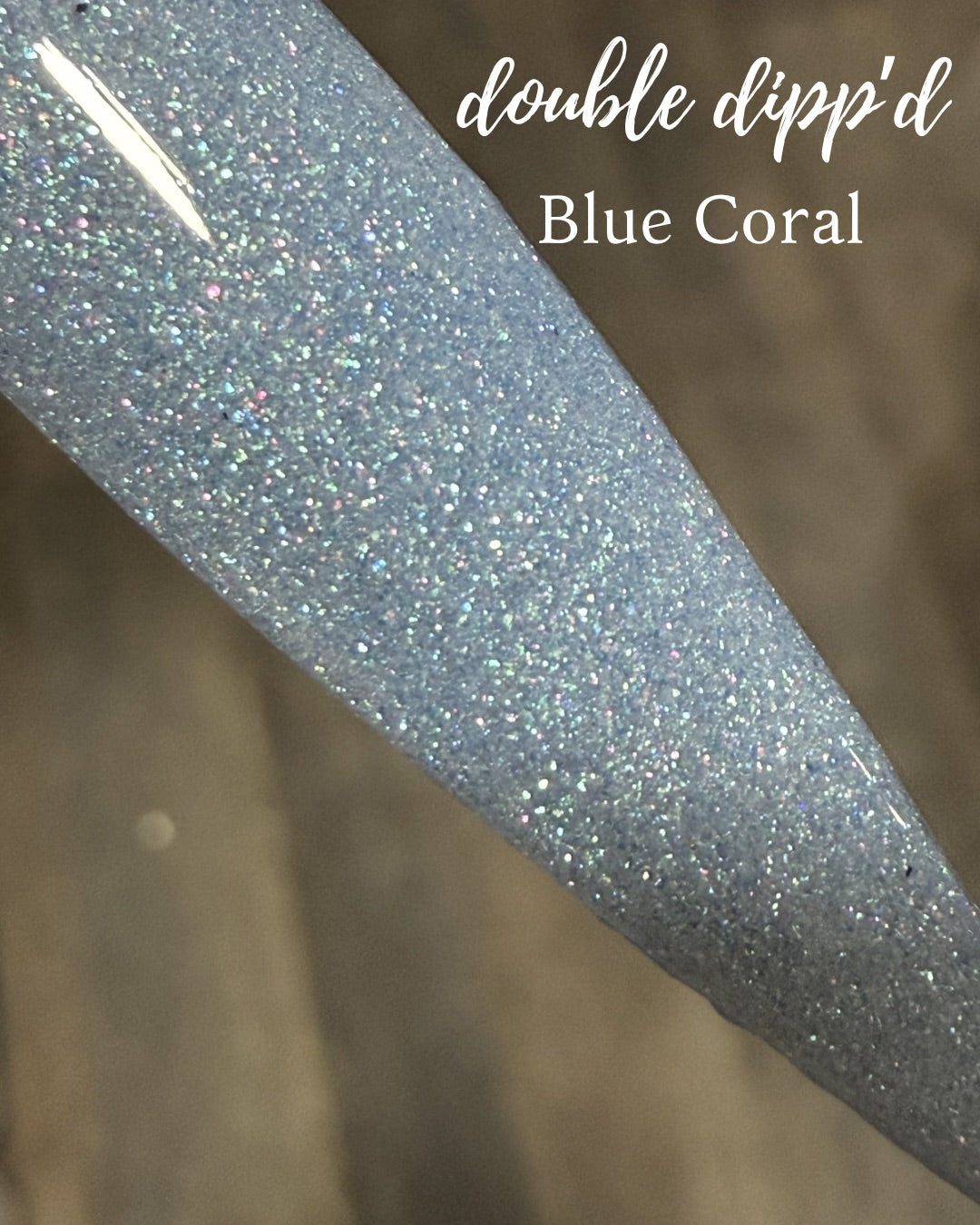 Blue Coral Dip Powder