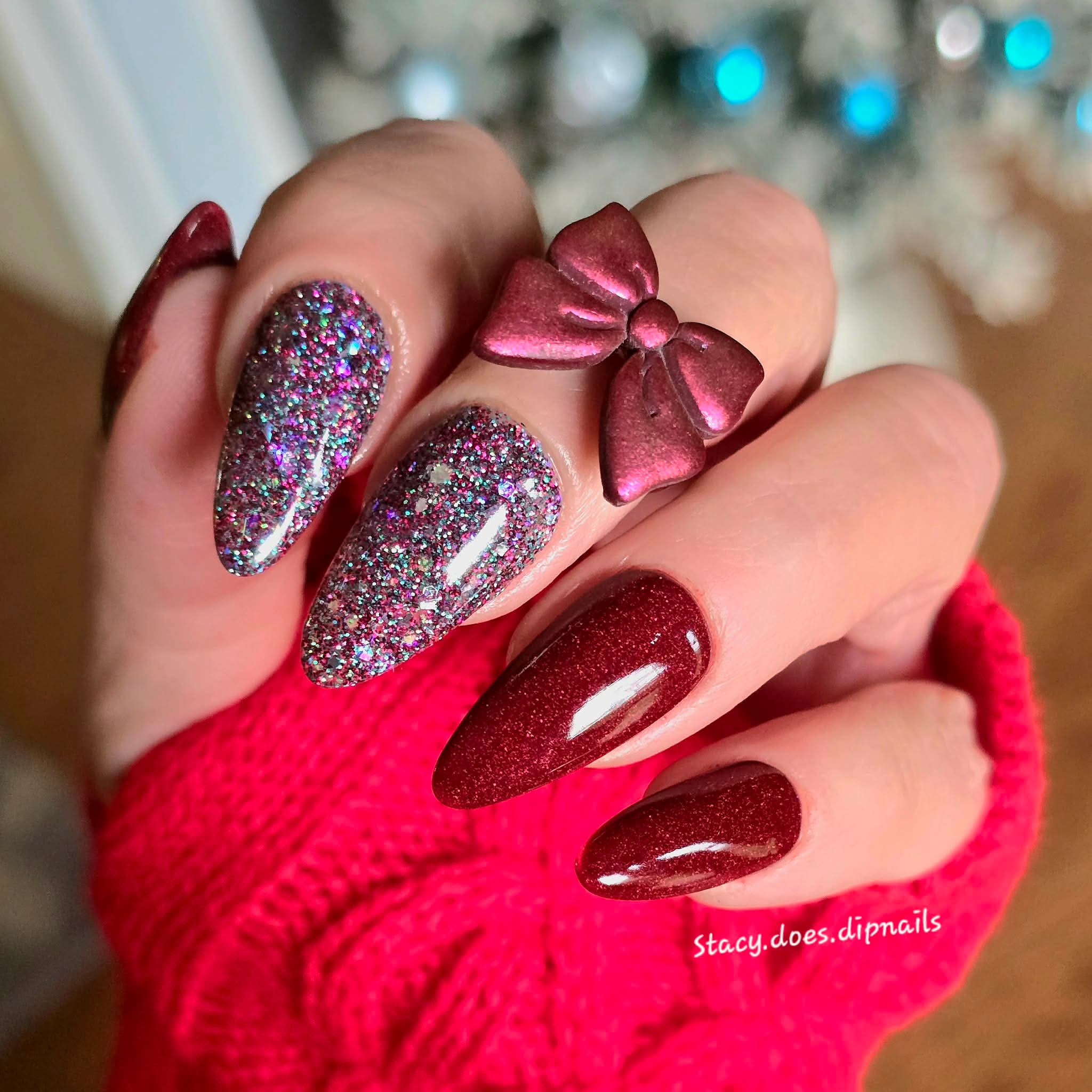 Around the Christmas Tree Dip Powder - Adelyn's Sparkled Creations - Double Dipp'd Dip Powder