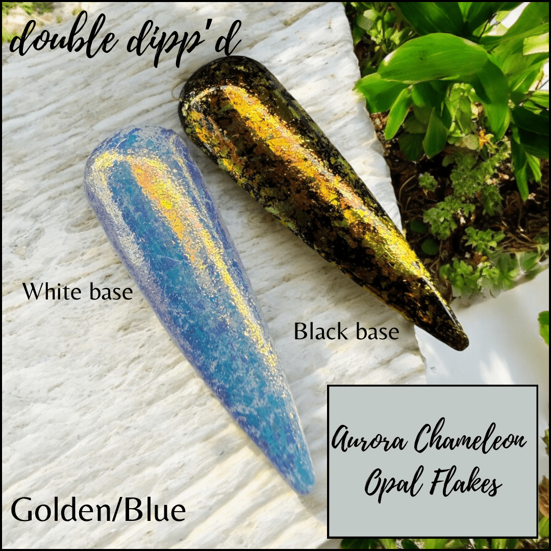 Aurora Chameleon Opal Flakes - Double Dipp'd Dip Powder
