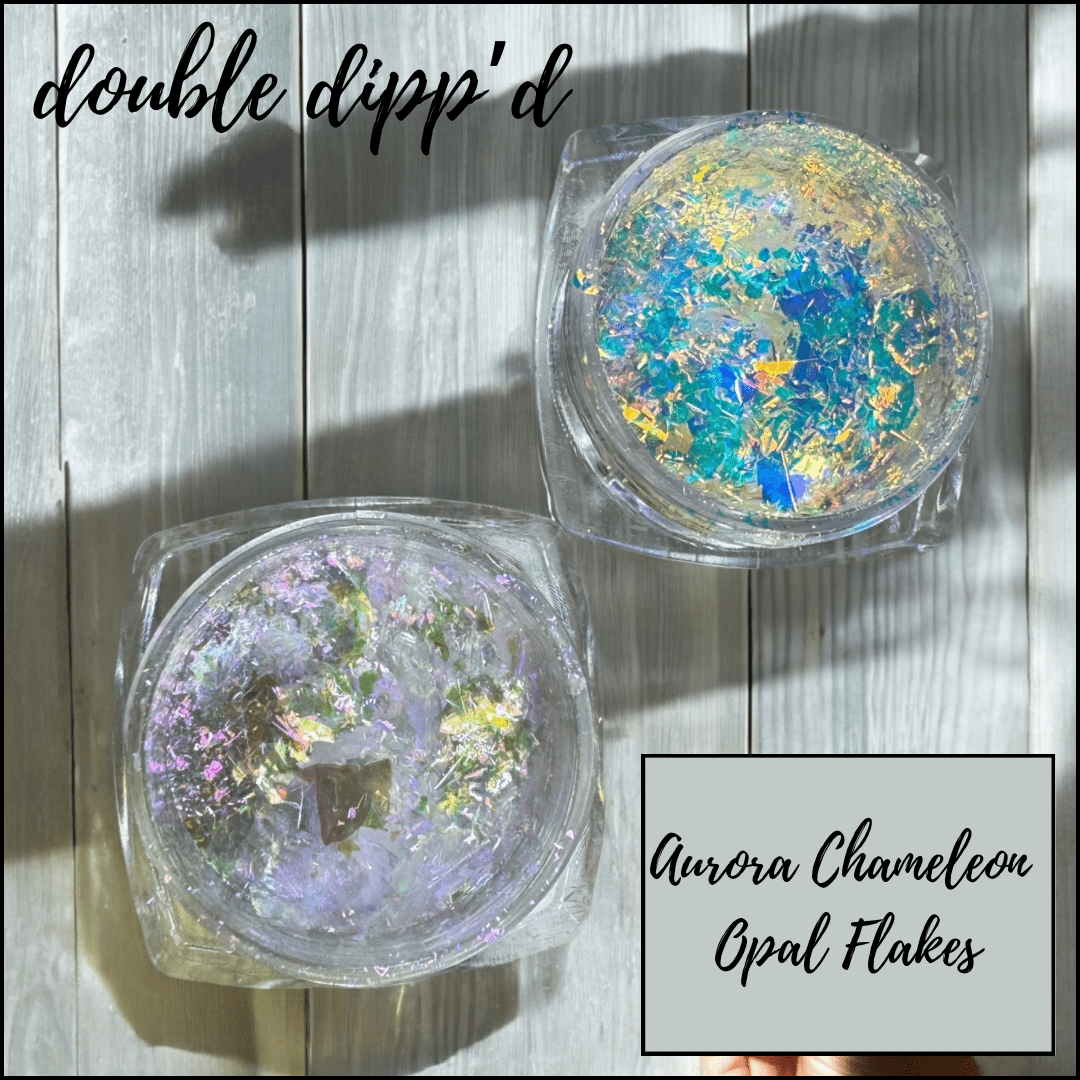 Aurora Chameleon Opal Flakes - Double Dipp'd Dip Powder