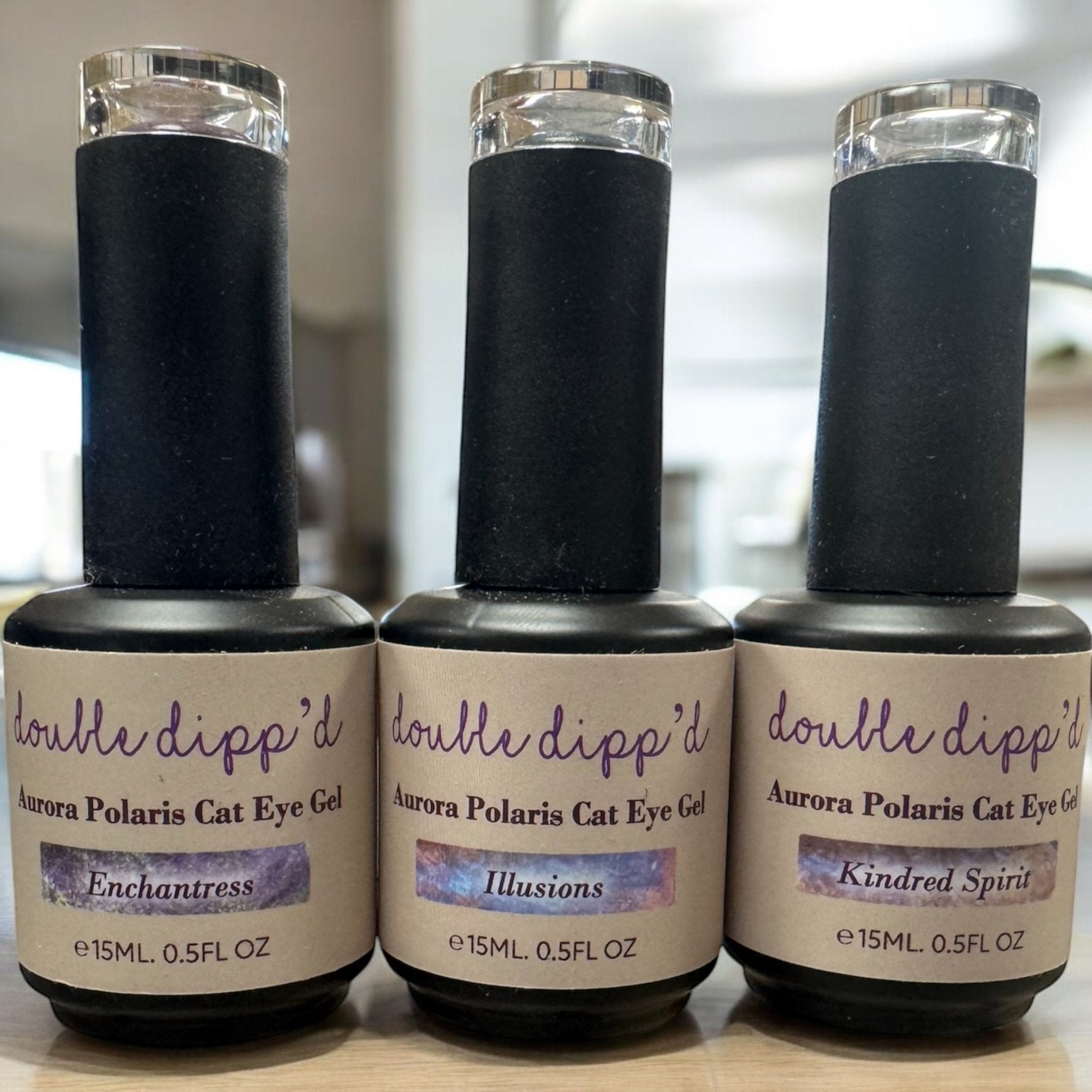 Aurora Polaris Cat Eye Gel Polishes (Hema/TPO Free) - Liquids - Double Dipp'd Dip Powder