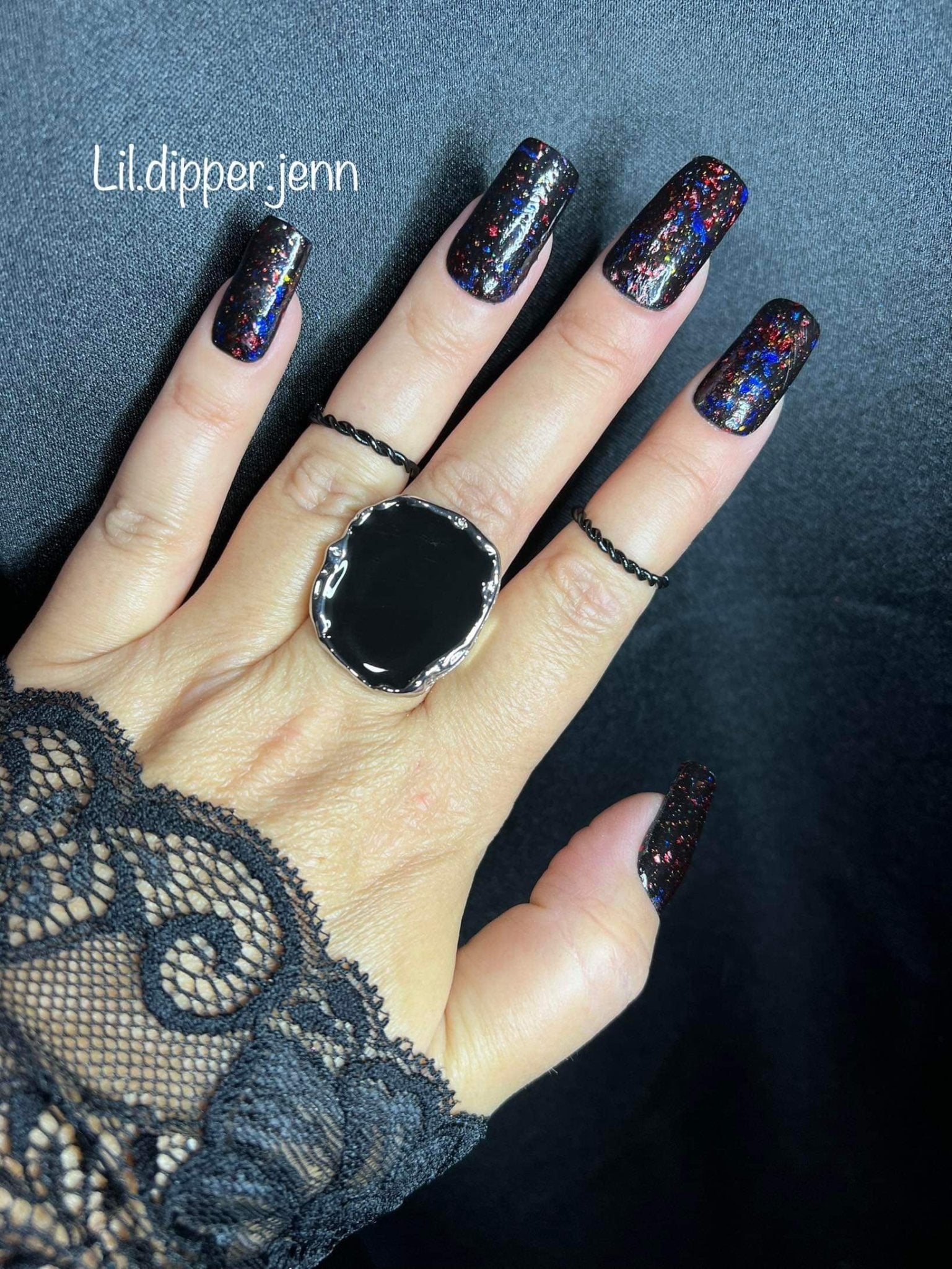 Black Fire Opal - Closeout - Double Dipp'd Dip Powder