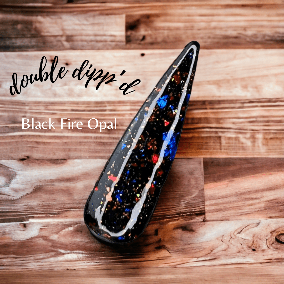 Black Fire Opal - Closeout - Double Dipp'd Dip Powder