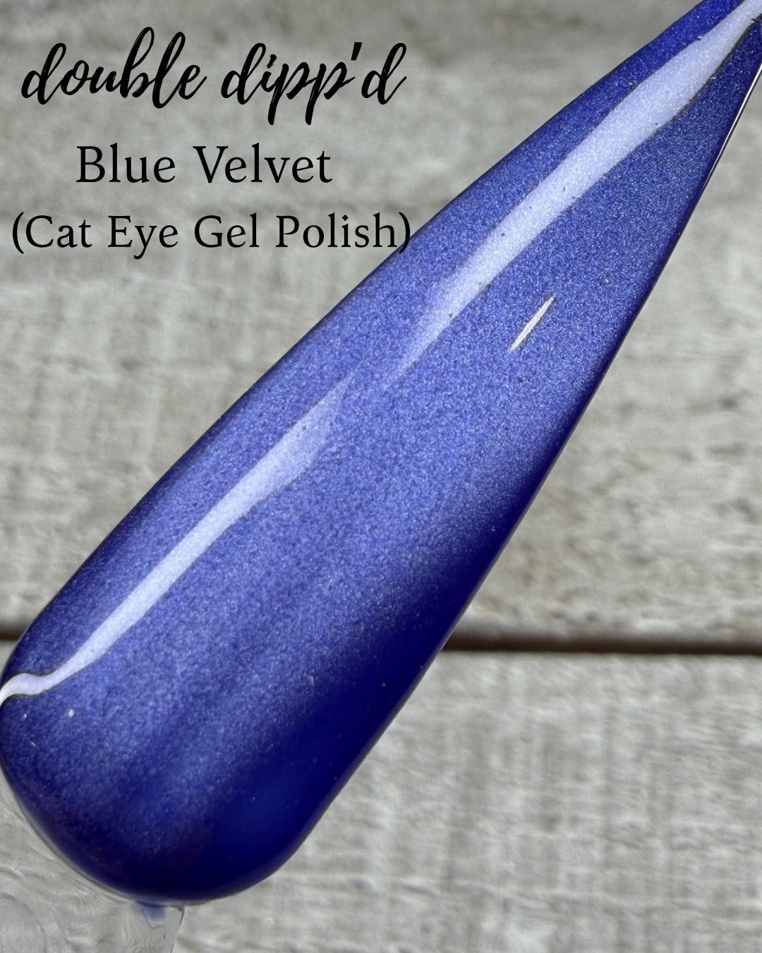 Blue Velvet Cat Eye Gel Polish - Gel Polish - Double Dipp'd Dip Powder