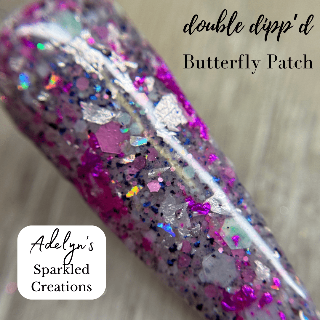 Butterfly Patch - Adelyn's Sparkled Creations - Double Dipp'd Dip Powder