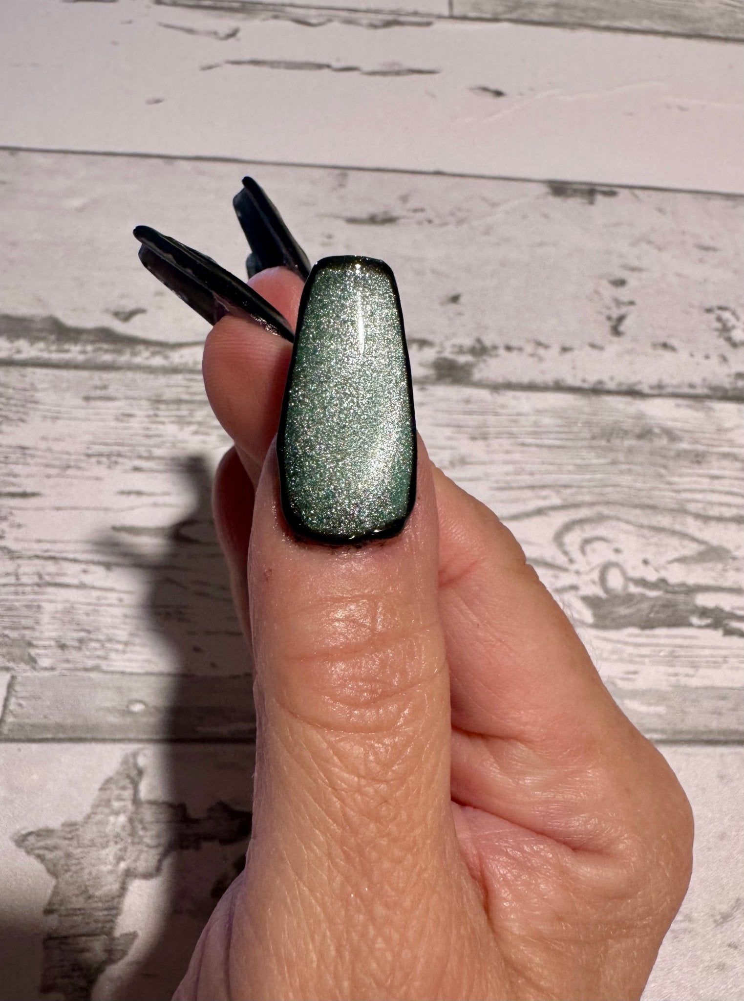 Caribbean Glow Cat Eye Gel Polish - Gel Polish - Double Dipp'd Dip Powder