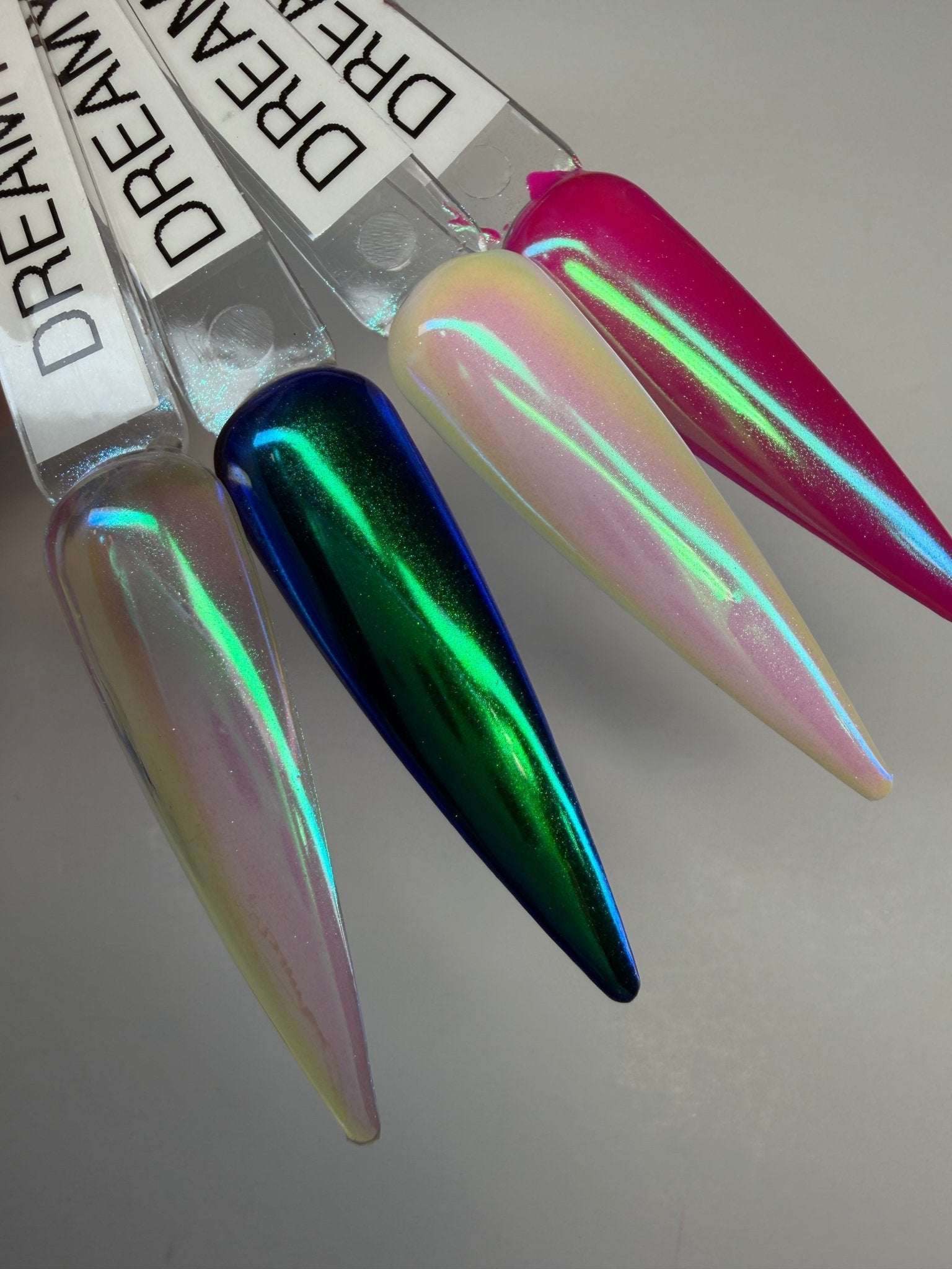 Dreamy Aurora Chrome Enhancement Powder - Chrome - Double Dipp'd Dip Powder