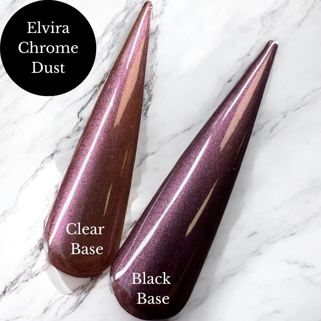 Elvira Chrome Dust - Chrome - Double Dipp'd Dip Powder