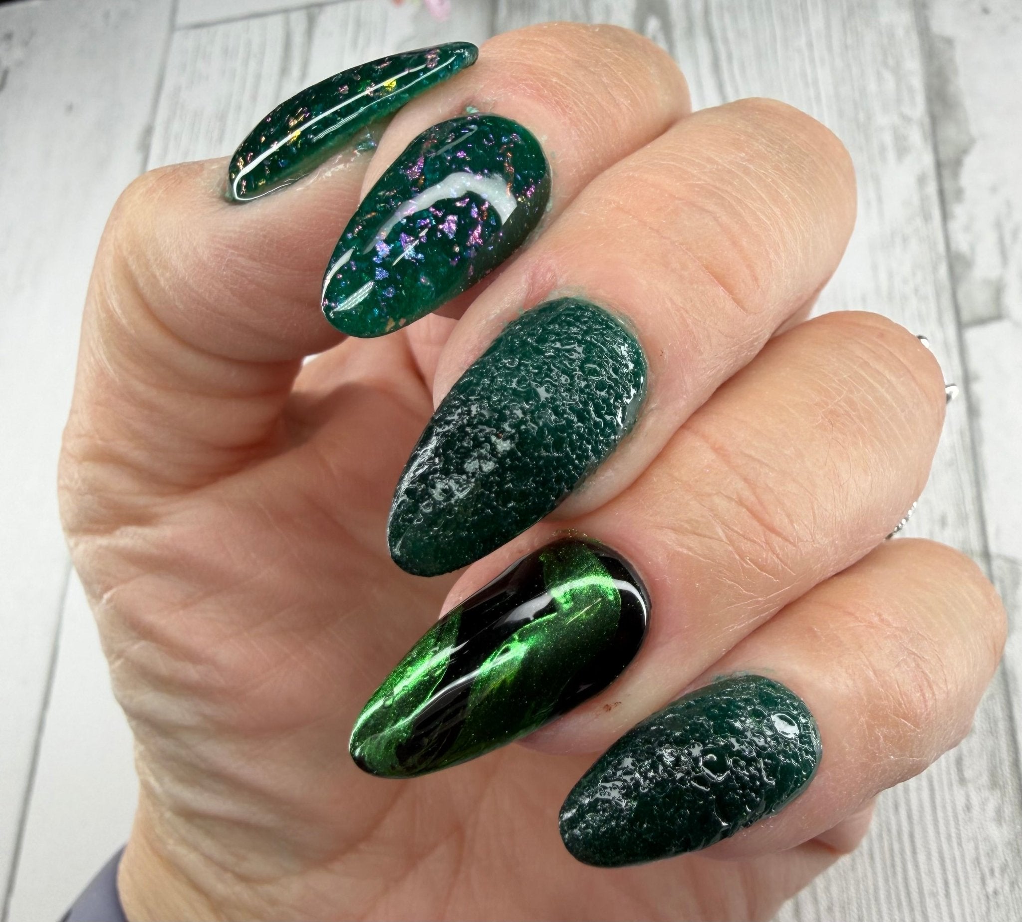 Emerald Mirror Chrome Enhancement Powder - Chrome - Double Dipp'd Dip Powder