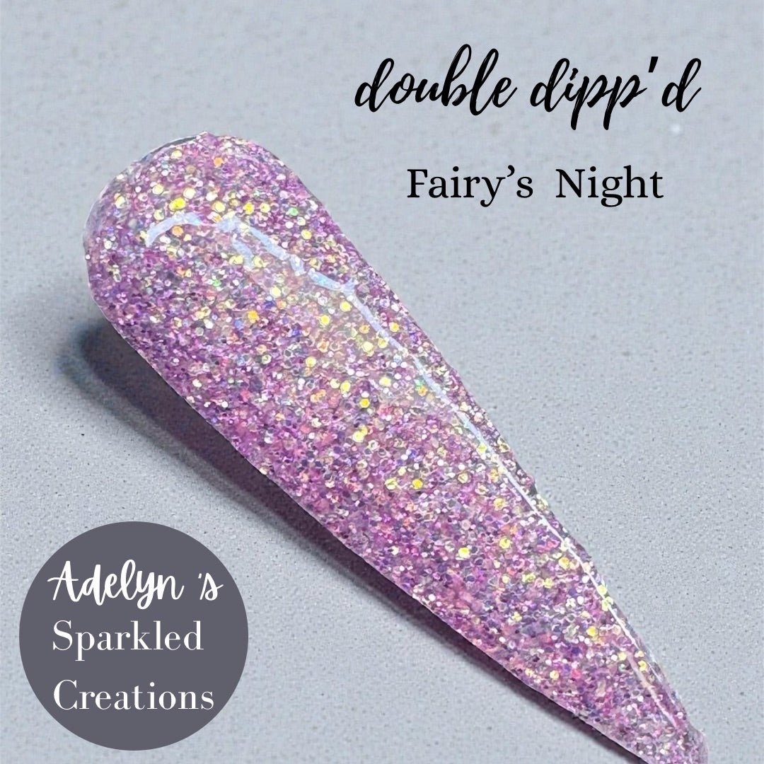 Fairy's Night Dip Powder - Adelyn's Sparkled Creations - Double Dipp'd Dip Powder