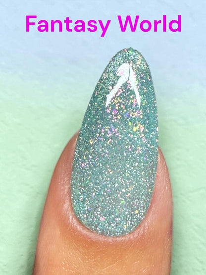 Fantasy World Reflective Gel Polish - Gel Polish - Double Dipp'd Dip Powder
