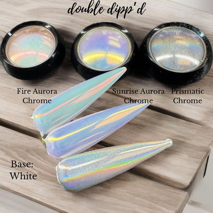 Fire Aurora Chrome - Chrome - Double Dipp'd Dip Powder