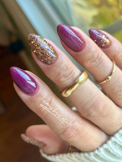 Frosted Cranberry Dip Powder - Dip Powder - Double Dipp'd Dip Powder