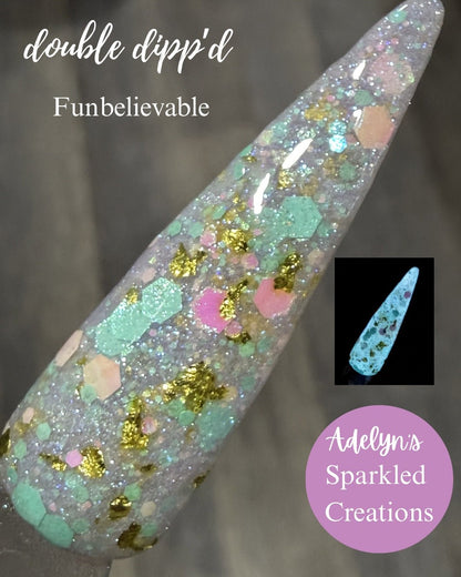 Funbelievable Dip Powder - Adelyn's Sparkled Creations - Double Dipp'd Dip Powder