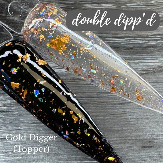 Gold Digger Topper Dip Powder - Dip Powder - Double Dipp'd Dip Powder